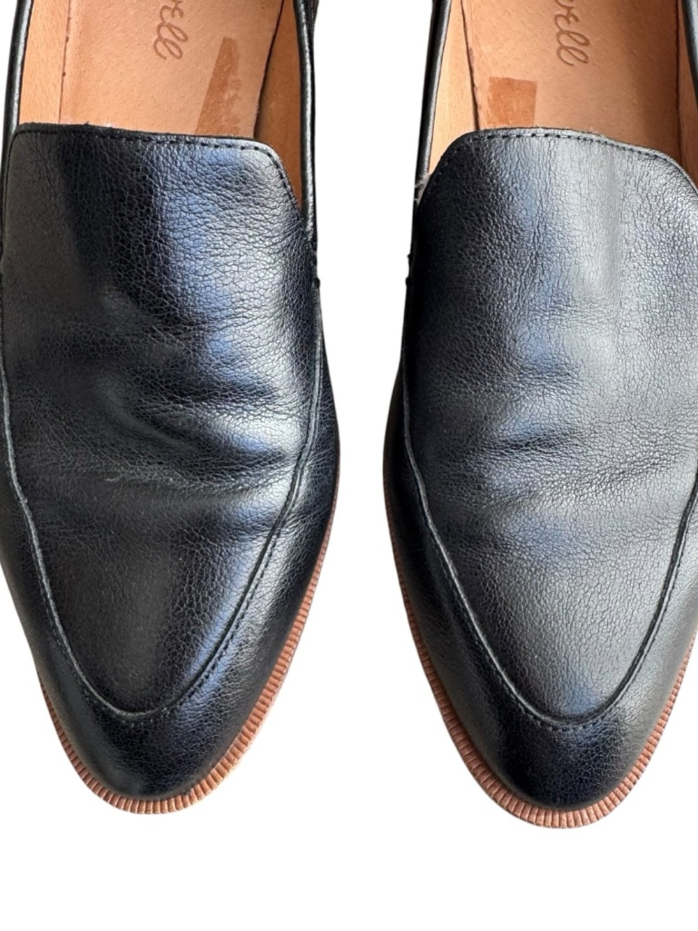 Madewell - Black Leather Slip On Loafers Sz 8 - Picture 4 of 11